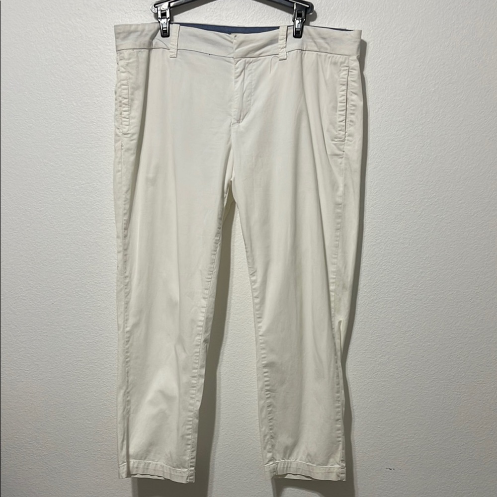 U.S. Polo Assn. White Ankle Pants Size 12 Waist 18.5” Inseam 24”